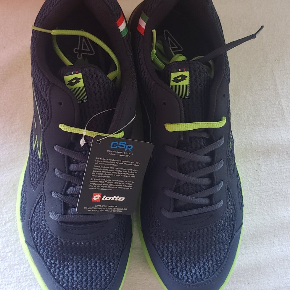 New Lotto Navy Neon Green Sneakers. Men 11,5 - Picture 6 of 10